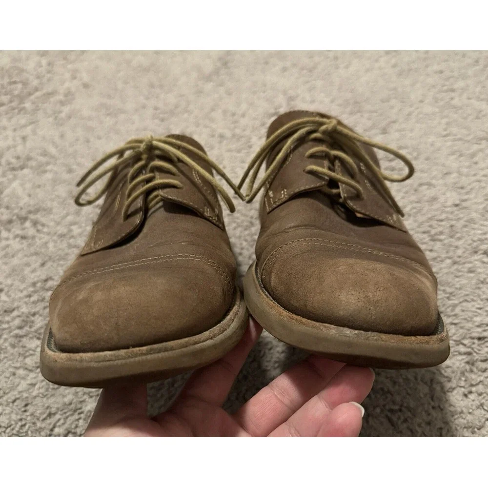 Sperry Oxfords Mens Size 9 M Brown Gold Cup Wingtip‎ Lambskin Lined Shoes 61440